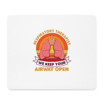 Respiratory Therapist Intensive Care Pulmonology G - Mouse Pad (horizontal) - white - Front