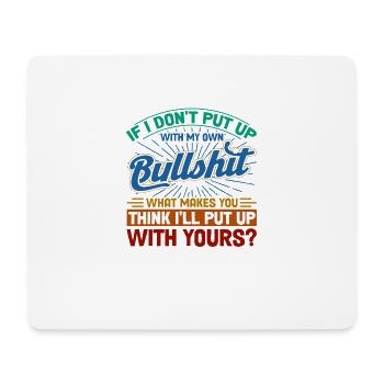 Ironie Humour Noir Cadeau Sarcastique - Tapis de souris (format paysage) - blanc - Devant