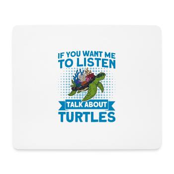 Tortue de mer Tortues marines Tortues - Tapis de souris (format paysage) - blanc - Devant