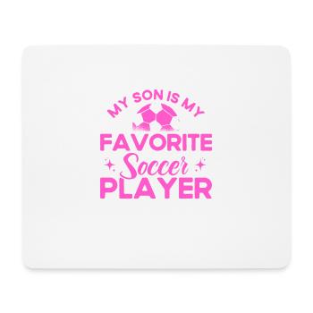 Fußball Mama Mutter Sohn Geschenk - Mousepad (Querformat) - Weiß - Vorne