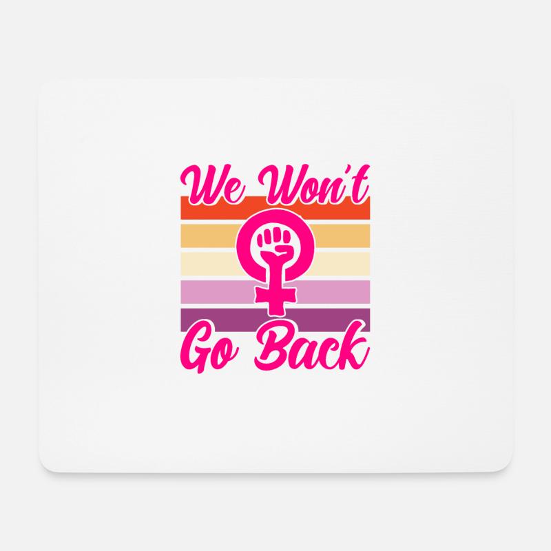 Gleichberechtigung der Geschlechter Feminismus Rec - Mousepad (Querformat) - Weiß