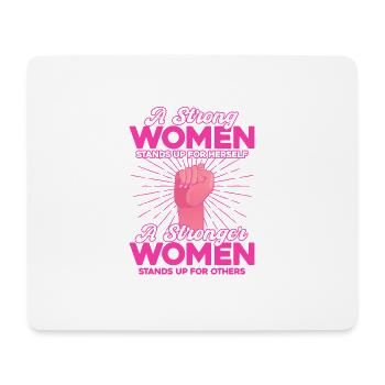 Feministisch Gleichberechtigung der Geschlechter F - Mousepad (Querformat) - Weiß - Vorne
