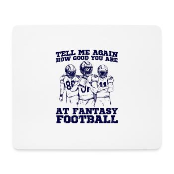 Fantasy Football Meister Fantasy Football Draft Da - Mousepad (Querformat) - Weiß - Vorne