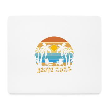 Rente 2023 | Geschenkidee Rentner 2023 - Mousepad (Querformat) - Weiß - Vorne