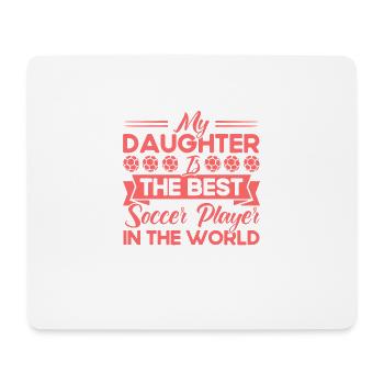 Fußball Mama Sportfan Fußball Geschenk - Mousepad (Querformat) - Weiß - Vorne