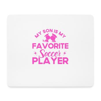 Fußball Mama Mutter Sohn Geschenk - Mousepad (Querformat) - Weiß - Vorne