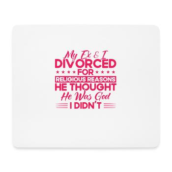Ex Partner Auflösung der Ehe Scheidung Geschenk - Mousepad (Querformat) - Weiß - Vorne