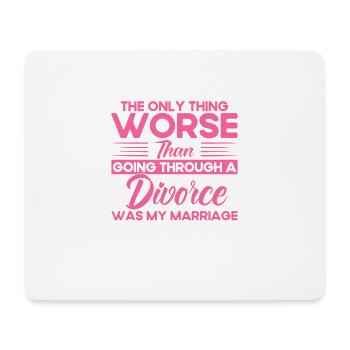 Divorce de l’ex-partenaire Cadeau divorcé - Tapis de souris (format paysage) - blanc - Devant