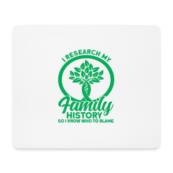 Généalogiste généalogiste Arbre généalogique Geschen - Tapis de souris (format paysage) - blanc - Devant