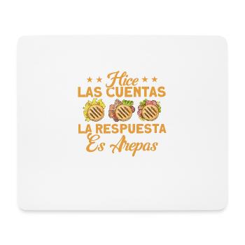 Arepa Essen Liebhaber Kolumbianische Arepa Geschen - Mousepad (Querformat) - Weiß - Vorne