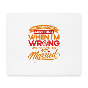 Ex Partner Scheidung Auflösung der Ehe Geschenk - Mousepad (Querformat) - Weiß - Vorne