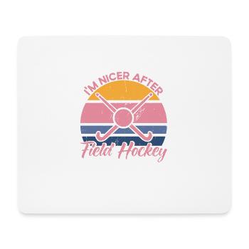 Field Hockey Field Hockey Players Halls Field Hockey Ge - Mouse Pad (horizontal) - white - Front