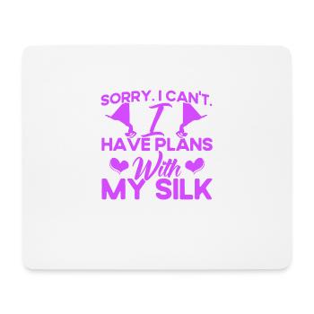 Aerial Yoga Gymnastinnen Aerial Silk Aerial Yoga W - Mousepad (Querformat) - Weiß - Vorne