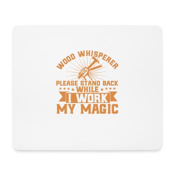 Holzbearbeitung Schreiner Holzarbeiter Geschenk - Mousepad (Querformat) - Weiß - Vorne