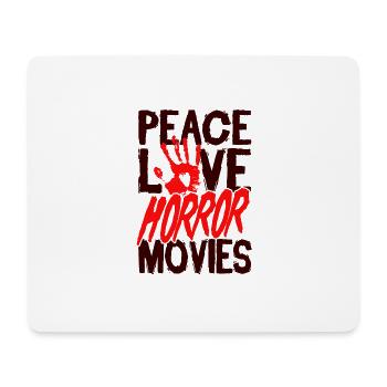 film d’horreur film d’horreur film d’horreur cadeau - Tapis de souris (format paysage) - blanc - Devant
