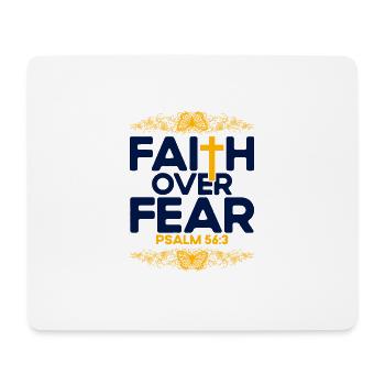 Verset biblique chrétien Don religieux - Tapis de souris (format paysage) - blanc - Devant
