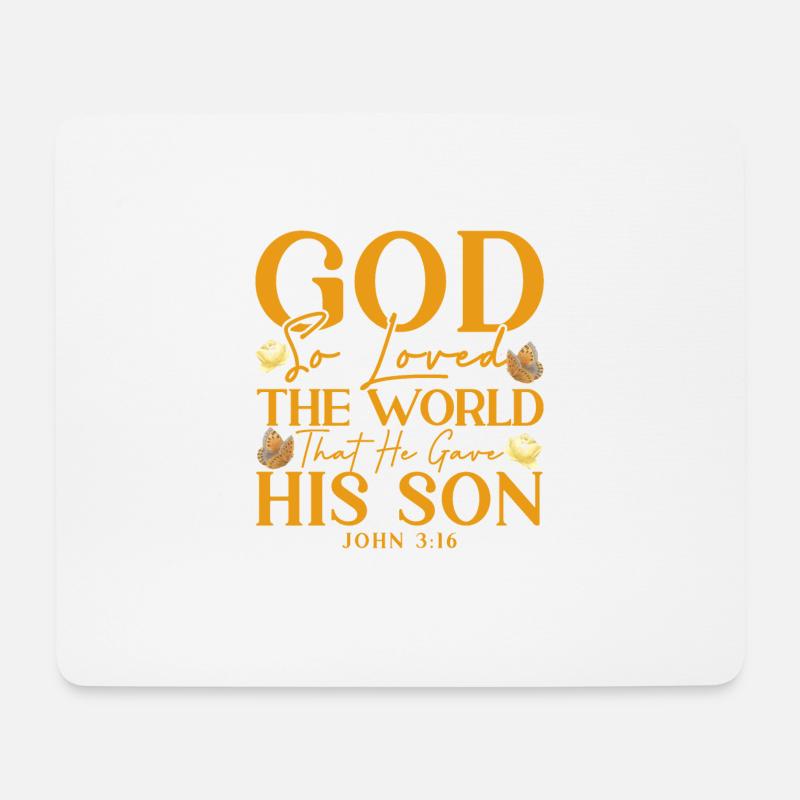 Inspirierend Jesus Gott Christlich Geschenk - Mousepad (Querformat) - Weiß