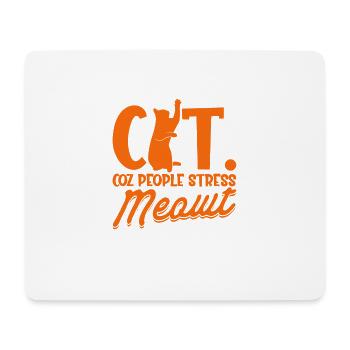 Katzeneltern Katze Katzen Sprüche Geschenk - Mousepad (Querformat) - Weiß - Vorne