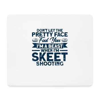 Shooting Club Clay Pigeon Shooting Falling Shooting Gesch - Mouse Pad (horizontal) - white - Front