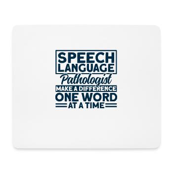 Therapy Assistant SLP Speech Therapy Gift - Mouse Pad (horizontal) - white - Front