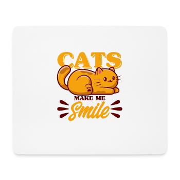 Katzen Liebhaber Katzeneltern Katzen Sprüche Gesch - Mousepad (Querformat) - Weiß - Vorne