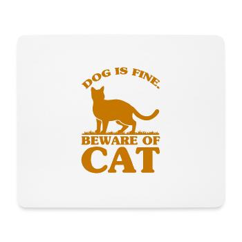 Katzeneltern Katze Katzen Sprüche Geschenk - Mousepad (Querformat) - Weiß - Vorne