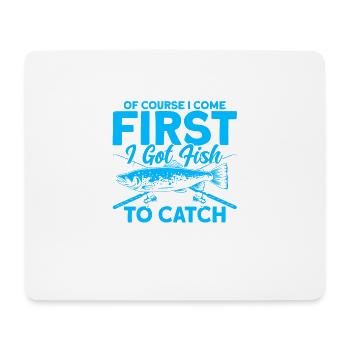 First I need to catch fish fishing gift - Mouse Pad (horizontal) - white - Front