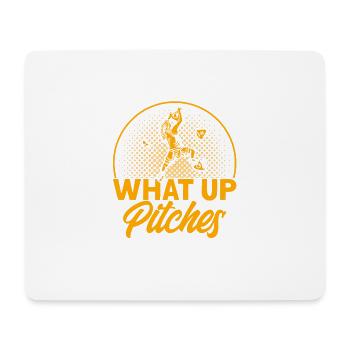 What Above Pitches Rock Climbing Gift - Mouse Pad (horizontal) - white - Front