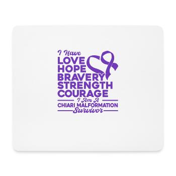 Chiari Malformation Awareness Chiari Malformatio - Mouse Pad (horizontal) - white - Front