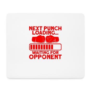Nächster Schlag Lädt Boxen Geschenk - Mousepad (Querformat) - Weiß - Vorne