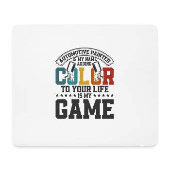 Apporte de la couleur à votre cadeau de peinture de voiture Life - Tapis de souris (format paysage) - blanc - Devant