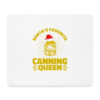 Le favori du Père Noël pour préserver la reine en conserve Geschen - Tapis de souris (format paysage) - blanc - Devant