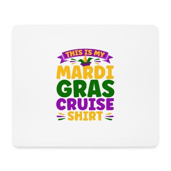 Voici ma chemise de croisière Mardi Gras Mardi Gras G - Tapis de souris (format paysage) - blanc - Devant