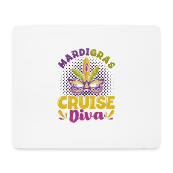 Mardigras Kreuzfahrt Diva Mardi Gras Geschenk - Mousepad (Querformat) - Weiß - Vorne