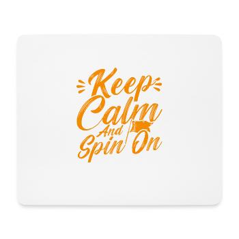 Stay calm and keep turning Flag guard Geschen - Mouse Pad (horizontal) - white - Front