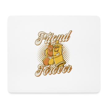 Friend Forever Hot Dog Gift - Mouse Pad (horizontal) - white - Front