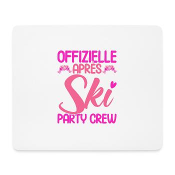 Apres Ski Offizielle Après Ski Party Crew Geschenk - Mousepad (Querformat) - Weiß - Vorne