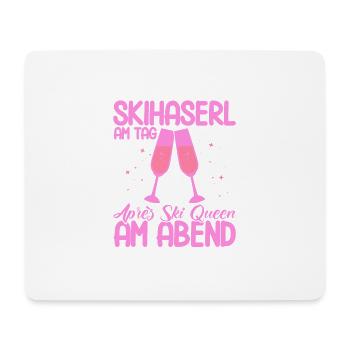 Apres Ski Skihaserl Am Tag Après Ski Queen Geschen - Mousepad (Querformat) - Weiß - Vorne