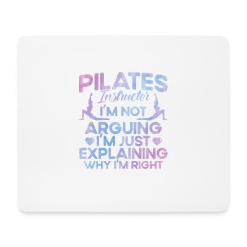 Le Pilates explique pourquoi j’ai raison cadeau - Tapis de souris (format paysage) - blanc - Devant