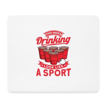 Bier Pong Champion Lässt Trinken wie einen Sport a - Mousepad (Querformat) - Weiß - Vorne
