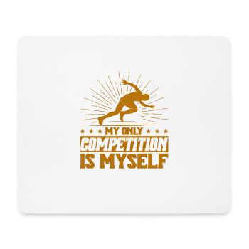 Trailrunning Ultramarathon Ultramarathonläufer Ges - Mousepad (Querformat) - Weiß - Vorne