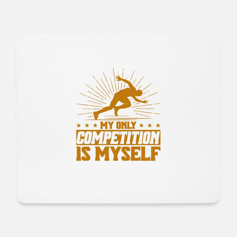 Trailrunning Ultramarathon Ultramarathonläufer Ges - Mousepad (Querformat) - Weiß