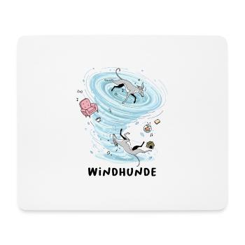 Windhunde - Mousepad (Querformat) - Weiß - Vorne