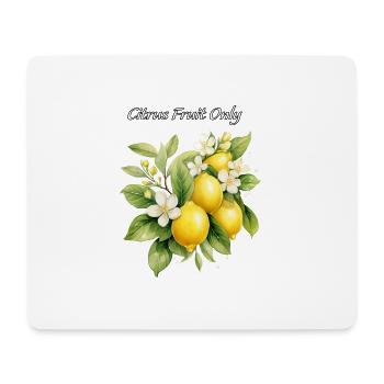 Uniquement les agrumes - Tapis de souris (format paysage) - blanc - Devant