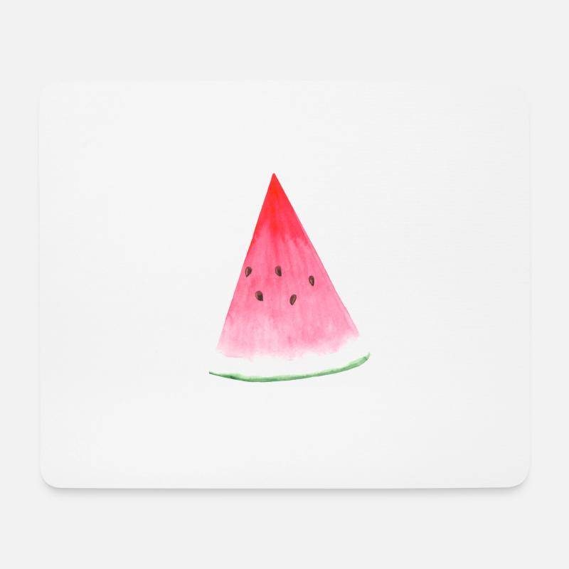 Wassermelone - Mousepad (Querformat) - Weiß