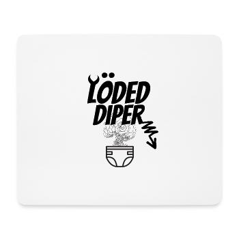 Loaded Diper With Diper Design And Smell - Mouse Pad (horizontal) - white - Front