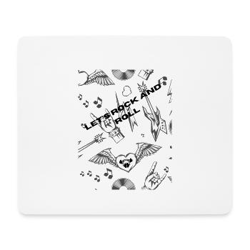 Let s rock and roll - Mousepad (Querformat) - Weiß - Vorne