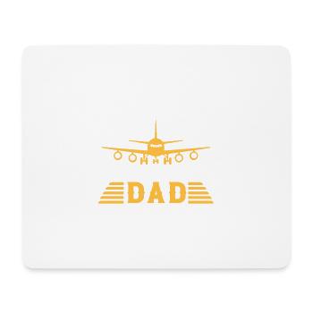 Pilot Dad Like A Normal Dad But Cooler Für Piloten - Mousepad (Querformat) - Weiß - Vorne