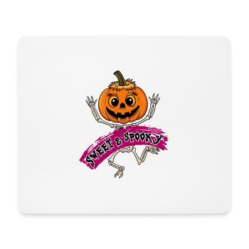 Funny Dancing Happy Halloween Skeleton - Mouse Pad (horizontal) - white - Front