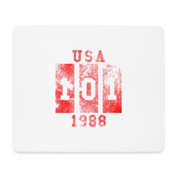 101 Design USA Mode 1988 - Mousepad (Querformat) - Weiß - Vorne